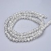 Spray Painted Crackle Glass Beads Strands CCG-Q001-8mm-01-2