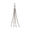 Tibetan Style Alloy Tassel Big Pendants FIND-E037-01AS-1