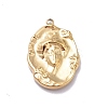 Ion Plating(IP) 304 Stainless Steel Pendants STAS-E187-02G-1