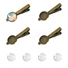 4Pcs Alloy Brooch Cabochon Settings FIND-TA0007-83B-1