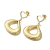 Rack Plating Brass Micro Pave Clear Cubic Zirconia Stud Earrings EJEW-U011-04G-1