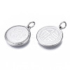 Non-Tarnish 304 Stainless Steel Pendants LS-STAS-N097-225P-3