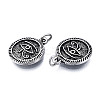Tibetan Style Alloy Pendant Rhinestone Settings TIBE-N011-206-3