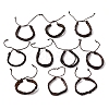PU Leather Cord Bracelets for Men Women WGFF396-01-1