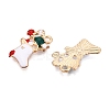 Christmas Theme Alloy Enamel Pendants ENAM-T020-10X-1
