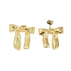 Ion Plating(IP) 304 Stainless Steel Bowknot Stud Earrings for Women EJEW-K281-23G-2