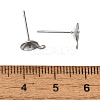 Anti-Tarnish 304 Stainless Steel Stud Earring Findings STAS-P370-02D-P-3