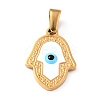 PVD Vacuum Plating 304 Stainless Steel Pendants STAS-D182-04G-1