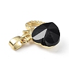 Real 18K Gold Plated Rack Plating Brass Micro Pave Clear Cubic Zirconia Pendants KK-C015-18G-09-2