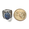 Natural Lapis Lazuli Adjustable Rings RJEW-I108-02AS-11-5