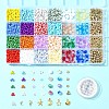 DIY Alloy & Polymer Clay & Glass Earring/Bracelets Jewelry Making Kits DIY-FS0007-29-7