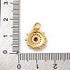 Brass Micro Pave Cubic Zirconia Charms KK-U033-22M-4