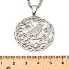 201 Stainless Steel Hollow Hummingbird Pendant Box Chain Necklaces for Women Men LS-NJEW-M086-05P-3