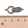 Brass Fold Over Clasps KK-L223-015B-3
