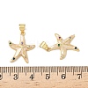 Brass Micro Pave Colorful Cubic Zirconia Enamel Pendants KK-G536-17G-3