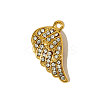 304 Stainless Steel Rhinestone Pendants STAS-OY005-43G-3