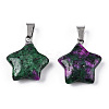 Star Dyed Natural Ruby in Zoisite Pendants G-Q367-19-3