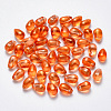 Transparent Spray Painted Glass Charms GLAA-R211-03-B04-1