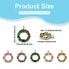  Jewelry 10Pcs 5 Colors Brass Micro Pave Cubic Zirconia Charms KK-PJ0001-23-3