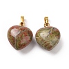 Natural Unakite Pendants G-I311-A29-G-1