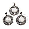Natural Howlite Pendants G-Q158-03A-R10-1