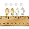 12Pcs 2 Color Brass Clip-on Earring Converters Findings KK-FS0001-31-5