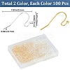 200Pcs 2 Styles 304 Stainless Steel Earring Hooks STAS-SP0001-33-2