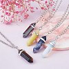 12Pcs 12 Style Natural & Synthetic Gemstone Pendants G-FH0001-59-2