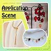 80Pcs 2 Colors Light Gold Plated Alloy Enamel Pendants ENAM-UN0001-14-6