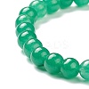 Natural Green Aventurine Beaded Stretch Bracelets BJEW-D446-B-34-3