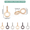 24Pcs 3 Colors Zinc Alloy Infinity Clasps FIND-WR0005-64-2