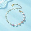 Brass Paperclip Chain Bracelets BJEW-JB13224-1