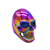 Rainbow Color Stainless Steel Skull Finger Ring SKUL-PW0002-021C-M-1