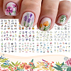 2Sheets Flower Water Transfer PET Nail Art Stickers MRMJ-LP0002-16-3