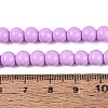 Painted Glass Bead Strands DGLA-S071-6mm-B38-4