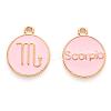 Alloy Enamel Pendants X-ENAM-S124-01A-09L-1