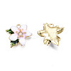 Rack Plating Alloy Enamel Charms ENAM-N058-01A-2