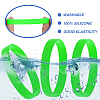 24Pcs Word Silicone Cord Bracelet Wristband BJEW-CN0001-06A-5