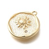 Brass Micro Pave Cubic Zirconia Pendants LS-KK-Q035-16A-G-2