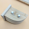 Fashionable Brass Stud Earrings for Women WF1855-11-1