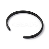 Ion Plating(IP) 304 Stainless Steel Cuff Bangles STAS-I110-10-4mm-B-3