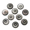 Natural Black Lip Shell Carved Cabochons SSHEL-B006-01B-B-1