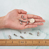 16Sets 4 Style 304 Stainless Steel Screw Clasps STAS-FW0001-08P-6