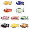 10Pcs 10 Colors Handmade Printed Porcelain Beads PORC-CJ0001-22-1