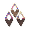 Walnut Wood Pendants FIND-Z050-02F-1