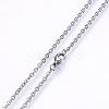 Non-Tarnish 304 Stainless Steel Cable Chains Necklaces NJEW-F226-04P-06-2