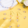 10Pcs Brass Micro Pave Clear Cubic Zirconia Charms KK-BBC0015-67-4