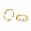 Ion Plating(IP) 304 Stainless Steel Cuff Ring for Women RJEW-C060-40G-4
