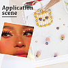 2 Bags ABS Plastic Imitation Pearl with Resin Rhinestone Cabochon MRMJ-SC0001-20C-5