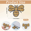 8Pcs Rhinestones Sew on/Iron on Patches DIY-GF0014-05-2